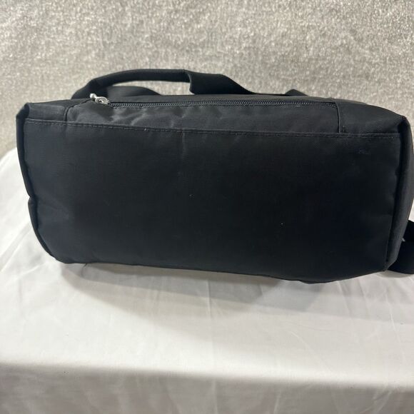 Baggalini Black Nylon Handbag, Small Tote Bag, Purse Shoulder Bag Pockets￼ - Picture 8 of 15